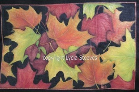 Canvas Fall Leaves Acrylic e-Packet